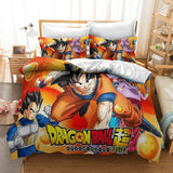 Anime Dragon Ball Cosplay Bedding Duvet Cover Halloween Sheets Bed Set