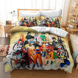 Anime Dragon Ball Cosplay Bedding Duvet Cover Halloween Sheets Bed Set