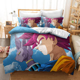 Anime Dragon Ball Cosplay Bedding Duvet Cover Halloween Sheets Bed Set