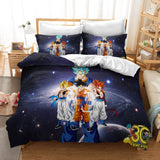 Anime Dragon Ball Cosplay Bedding Duvet Cover Halloween Sheets Bed Set