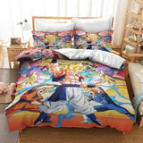 Anime Dragon Ball Cosplay Bedding Duvet Cover Halloween Sheets Bed Set