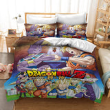 Anime Dragon Ball Cosplay Bedding Duvet Cover Halloween Sheets Bed Set