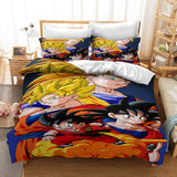 Anime Dragon Ball Cosplay Bedding Duvet Cover Halloween Sheets Bed Set