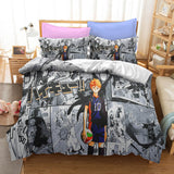 Anime Haikyuu Cosplay Bedding Duvet Cover Halloween Sheets Bed Set