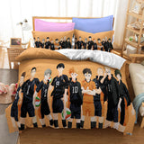 Anime Haikyuu Cosplay Bedding Duvet Cover Halloween Sheets Bed Set