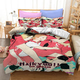 Anime Haikyuu Cosplay Bedding Duvet Cover Halloween Sheets Bed Set