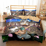 Anime One Piece Cosplay Bedding Duvet Cover Halloween Sheets Bed Set