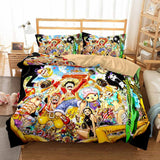 Anime One Piece Cosplay Bedding Duvet Cover Halloween Sheets Bed Set