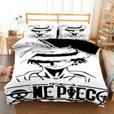 Anime One Piece Cosplay Bedding Duvet Cover Halloween Sheets Bed Set