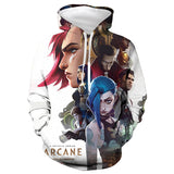 Arcane: League of Legends Hoodie Cosplay Sweater Halloween Costume