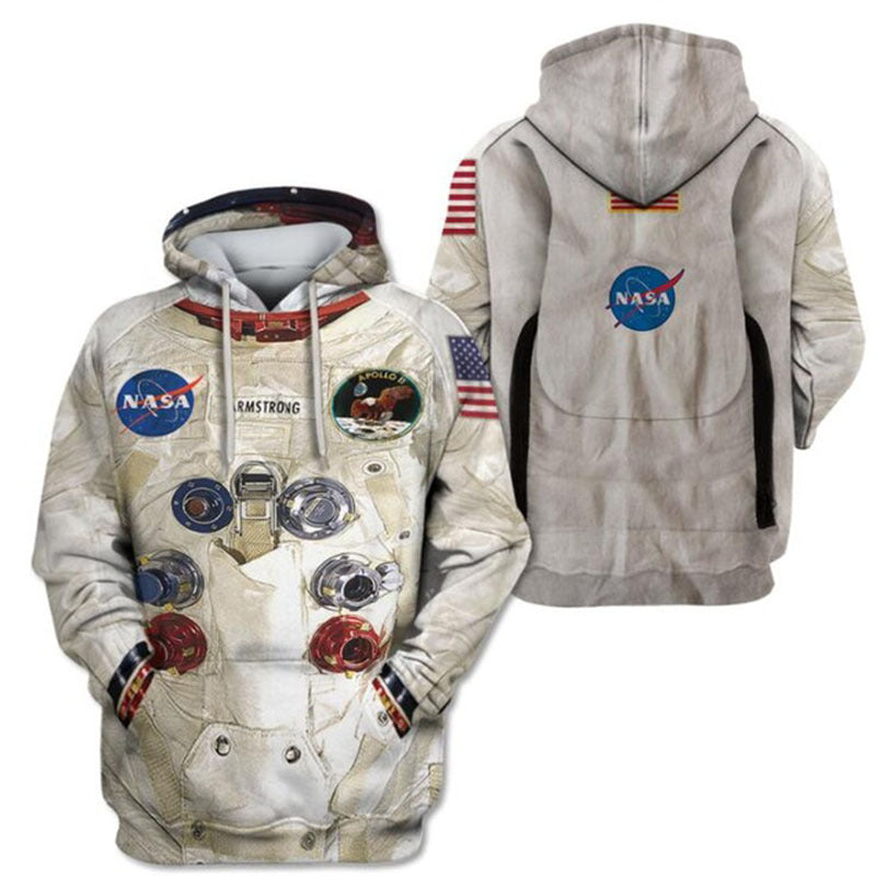 Armstrong Astronaut Space Suit Cosplay Hoodie Halloween Costume