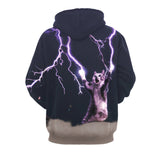 BFJmz Blue Lightning 3D Printing Coat Zipper Coat Leisure Sports Sweater  Autumn And Winter - bfjcosplayer