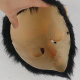 Bald Dick Face Big Nose Beard Penis Cosplay Latex Helmet Halloween Props