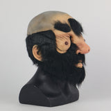 Bald Dick Face Big Nose Beard Penis Cosplay Latex Helmet Halloween Props