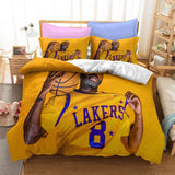 Basketball Lakers Bulls Air Jordan Cosplay Bedding Set Duvet Cover