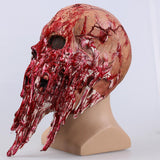 Blood Color Skull Skeleton Cosplay Mask Latex Full Head Zombie Scary Horrible Helmet Party Halloween Fancy Dress - bfjcosplayer
