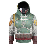 Boba Fett Hoodie Cosplay Sweater Halloween Costume