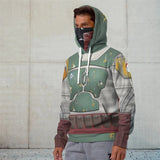 Boba Fett Hoodie Cosplay Sweater Halloween Costume