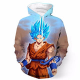BFJmz Dragon Ball God Super Saiyan 3D Printing Coat Leisure Sports Sweater Couple Sweater Autumn And Winter - bfjcosplayer