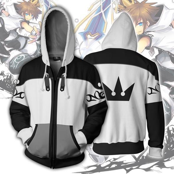BFJmz Game Kingdom Hearts 3D Printing Coat Zipper Coat Leisure Sports Sweater Autumn And Winter - bfjcosplayer
