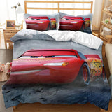 Cartoon Cars Cosplay Bedding Duvet Cover Halloween Sheets Bed Set