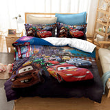 Cartoon Cars Cosplay Bedding Duvet Cover Halloween Sheets Bed Set