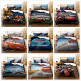 Cartoon Cars Cosplay Bedding Duvet Cover Halloween Sheets Bed Set