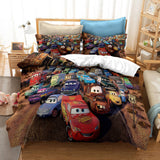 Cartoon Cars Cosplay Bedding Duvet Cover Halloween Sheets Bed Set