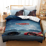 Cartoon Cars Cosplay Bedding Duvet Cover Halloween Sheets Bed Set