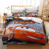 Cartoon Cars Cosplay Bedding Duvet Cover Halloween Sheets Bed Set