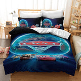 Cartoon Cars Cosplay Bedding Duvet Cover Halloween Sheets Bed Set