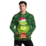 Christmas The Grinch Hoodies Sweatshirts cosplay costume Grinch 3D Printing zipper - bfjcosplayer