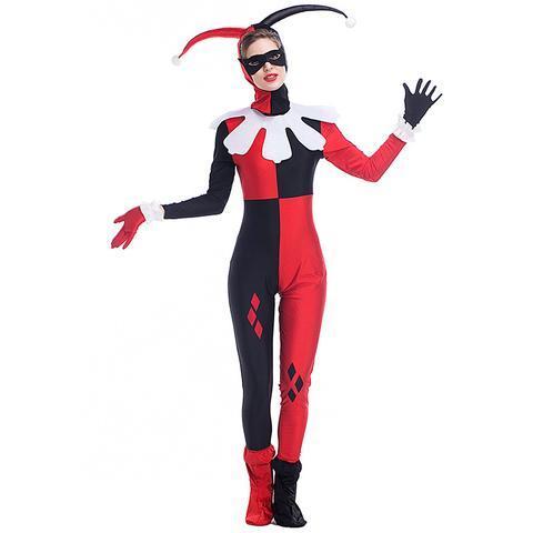 BFJFY Women Suicide Squad Harley Quinn Clown Cosplay Costume For Halloween - bfjcosplayer