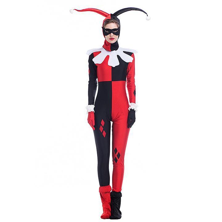 BFJFY Women Suicide Squad Harley Quinn Clown Cosplay Costume For Halloween - bfjcosplayer