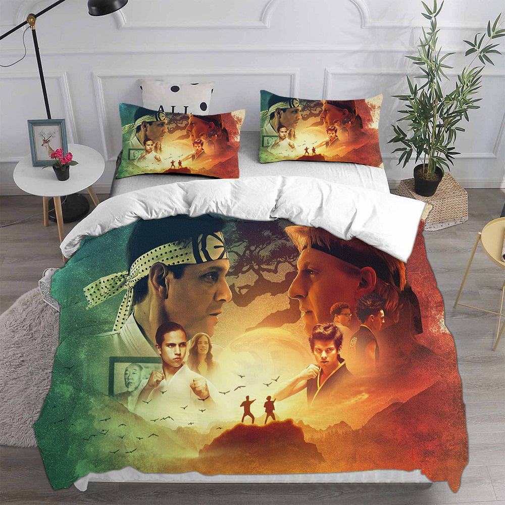 Cobra Kai Cosplay Bedding Sets Duvet Cover Halloween Comforter Sets