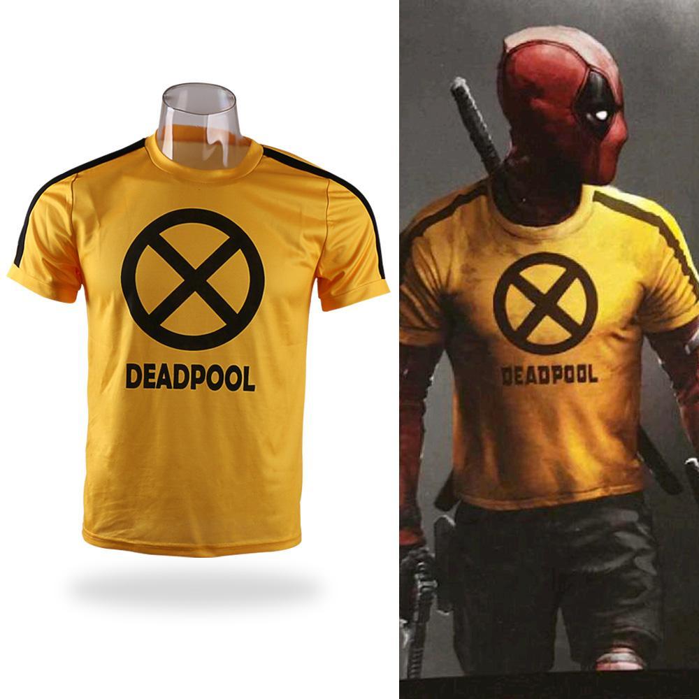 Deadpool Costume Cosplay Deadpool T-shirt Short Sleeve Tee Halloween Party Man Clothes - bfjcosplayer