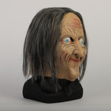 Cosermart Latex Mask Scary Horror Adult Masks Dressed Zombie Devil Halloween Party Prop Masquerade Cosplay Old Woman - bfjcosplayer