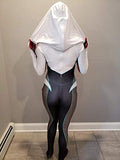 CosplayLife Gwen Stacy Cosplay Costume Into the Spider-verse Ghost Gwen Bodysuit Lycra Suit - bfjcosplayer
