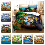 Crash Bandicoot Cosplay Bedding Set Duvet Cover Halloween Bed Sheets
