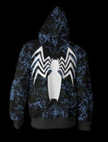 BFJmz Marvel Venom Spiderman 3D Printing Coat Zipper Coat Leisure Sports Sweater Autumn And Winter - bfjcosplayer