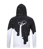 BFJmz Milk Black And White 3D Printing Coat Leisure Sports Sweater Autumn And Winter - bfjcosplayer