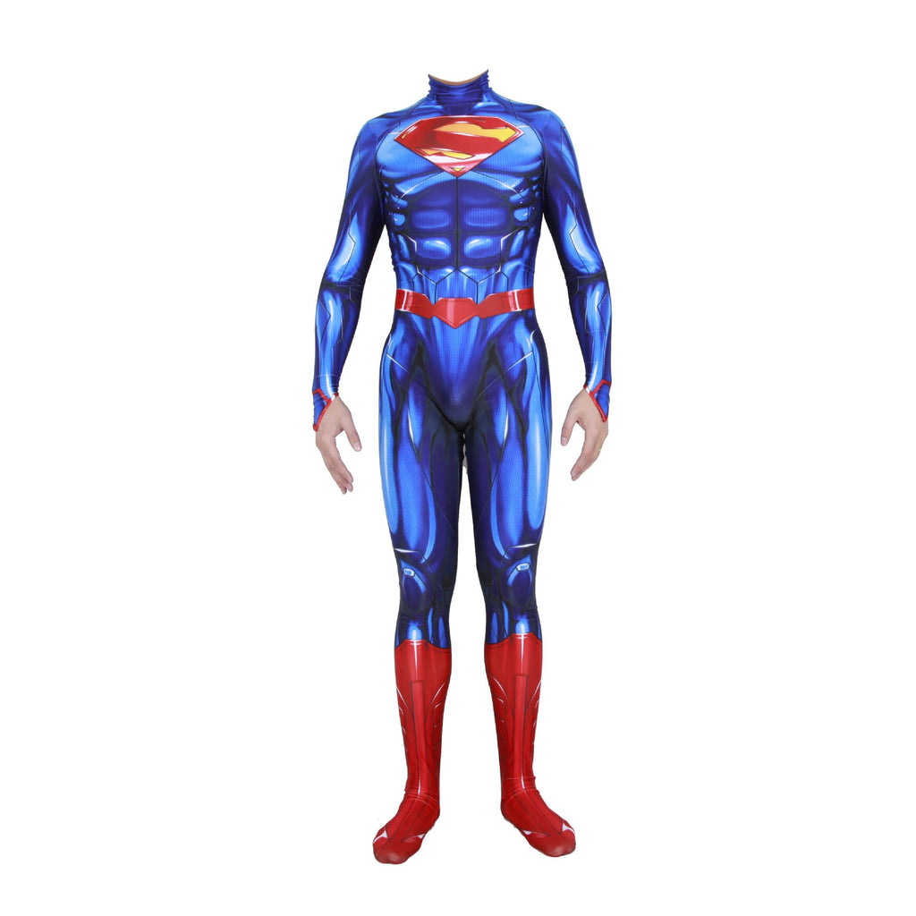 Adult/Kids DC Movie Superman Hero Tights Cosplay Halloween Cosplay Costume Jumpsuits - bfjcosplayer