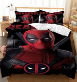 Deadpool Cosplay Bedding Duvet Cover Halloween Sheets Bed Set