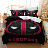 Deadpool Cosplay Bedding Duvet Cover Halloween Sheets Bed Set