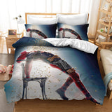 Deadpool Cosplay Bedding Duvet Cover Halloween Sheets Bed Set