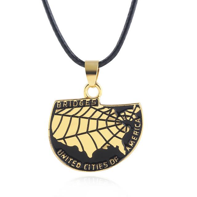 Death Stranding USA Map Keychain Game Cosplay Necklace Props - bfjcosplayer