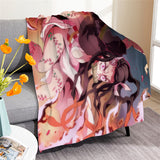 Demon Slayer Cosplay Flannel Blanket Room Decoration Throw