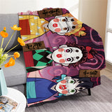 Demon Slayer Cosplay Flannel Blanket Room Decoration Throw