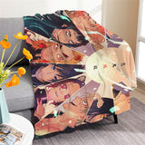 Demon Slayer Cosplay Flannel Blanket Room Decoration Throw