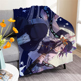 Demon Slayer Cosplay Flannel Blanket Room Decoration Throw